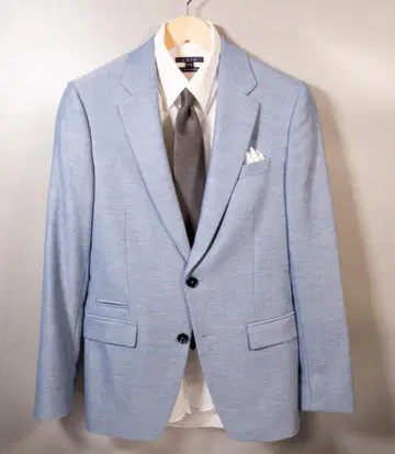 ZARA MAN 테일러드 자켓 라이트 블루 일본 사이즈 M~L 상당