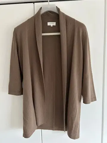 7부 니트 가디건 L