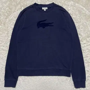 LACOSTE 크루넥 트레이닝복 셔츠 네이비 S 사이즈