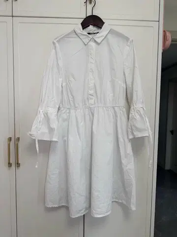 화이트 셔츠 원피스 긴팔