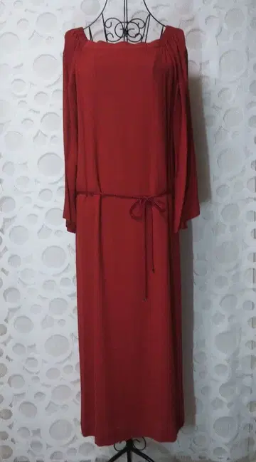 [ 미사용 ] 저널 스탠다드 레사쥬 레이온 원피스 롱 빨간색