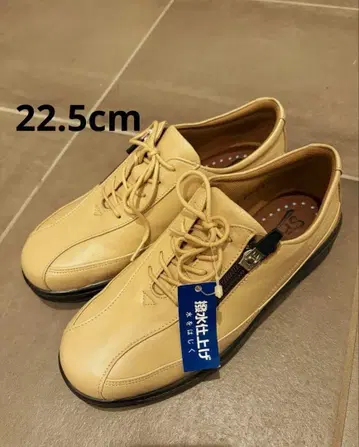 스폴스 스니커즈 발수 천연 가죽 폭넓은 외반모지 지퍼 22.5cm 3E