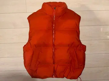 H&M 오렌지 다운 베스트 L 사이즈