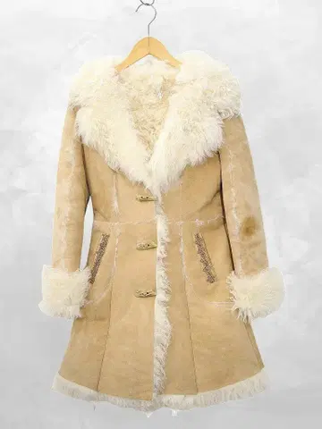 언그리드 UNGRID 리얼 무스탕 코트 S BEIGE(베이지)