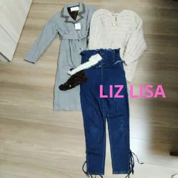 LIZ LISA 새상품 트렌치코트 중고 니트 헤어밴드 덤 데님 리즈리사
