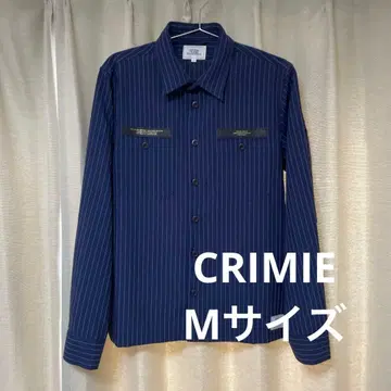 CRIMIE 스트라이프 워크 셔츠 M