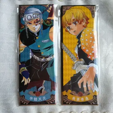 귀멸의 칼날 그림 카드 캔뱃지 우즈이 텐겐 아가츠마 젠이츠 우젠