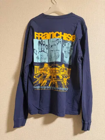 FRANCHISE 네이비 롱 슬리브 T셔츠