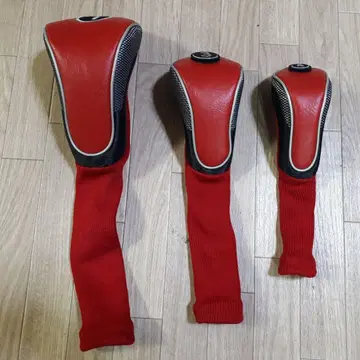 무지 골프 헤드 커버 레드 드라이버 페어웨이 유틸리티 세트