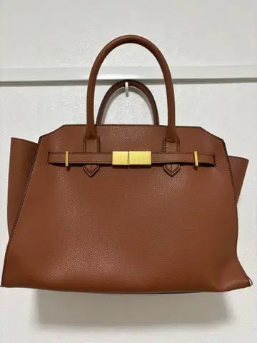 미라 오웬 Mila owen 벨트 포함 라지 핸드백 카멜