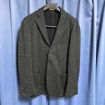 이탈리아제 다크 그레이 싱글 브레스 자켓