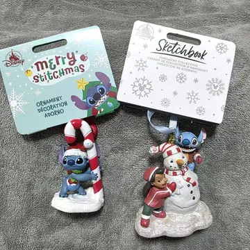 디즈니 스토어 크리스마스 오너먼트 2025 릴로 & 스티치