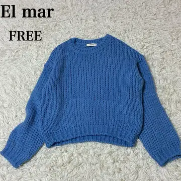 [ 새상품급 ] El mar(엘마르) 알파카 울 로우게이지 니트