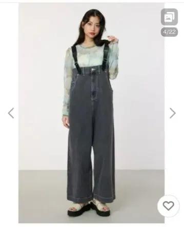 로데오 크라운 루즈 데님 살로펫