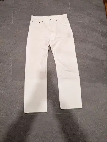 아나토미카 618 화이트 스트레이트 데님