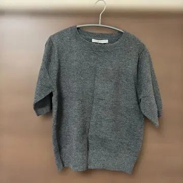 DISCOAT 쫄깃 반팔 풀오버 차콜 그레이