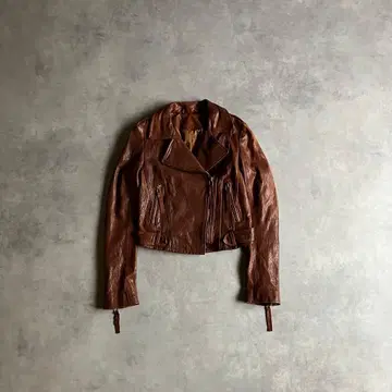 00s y2k short riders leather jacket