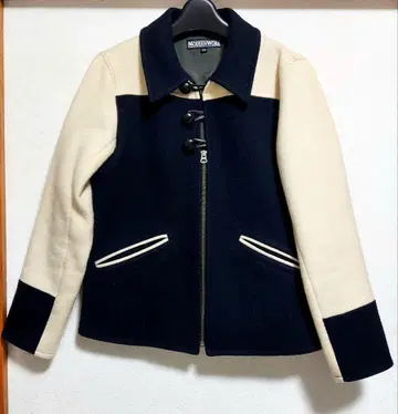 MODERNWORK 네이비 아이보리 블루종 BEAMSBOY 일본제