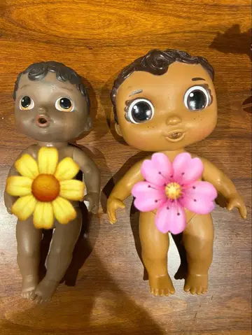 흑인 아기 인형 2체 세트