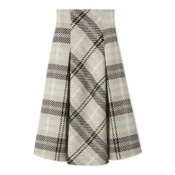 SNIDEL 로빙 체크 롱 스커트