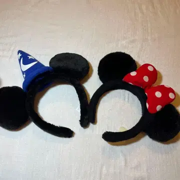 미키 미니 귀 머리띠 세트