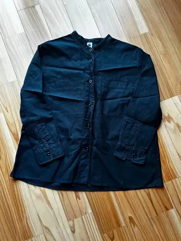 마가렛호웰 MHL 노카라 셔츠 네이비