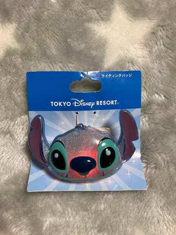 스티치 빛나는 배지 도쿄 디즈니 리조트