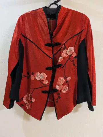 기모노 리메이크 중고 멋진 자켓 의상 빨간색 화려한