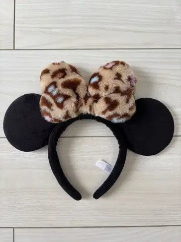 미키 모양 머리띠 레오파드 무늬