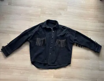 Kobinai 데님 자켓 프린지