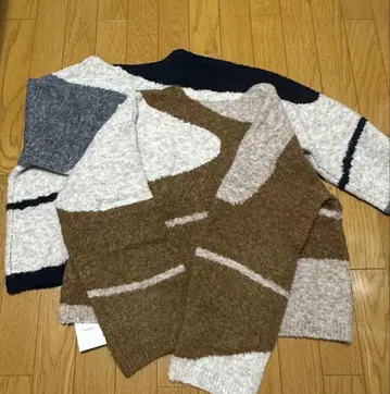 hinari 마블 니트 풀오버 2세트