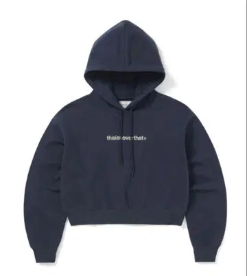 thisisneverthat 네이비 후드 부착 후드티