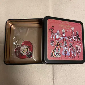 해즈빈 호텔 찰리 애니메이트 카페 아크릴 키링 스퀘어 캔 케이스