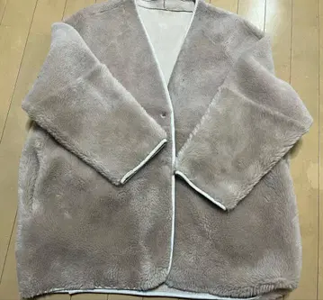 엘렌딕 핑크 베이지 보아 자켓 코트 인기 상품 사에코 착용