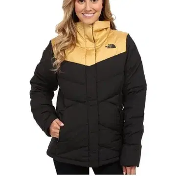 THE NORTH FACE 다운 자켓 블랙&골드