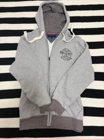 타미힐피거 그레이 집업 후디