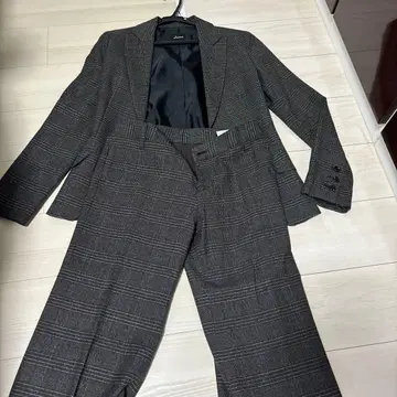 B DONNA 체크 무늬 수트 셋업 상하의 가을/겨울