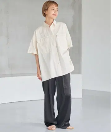 가먼트 다이 사파리 셔츠 Spick & Span