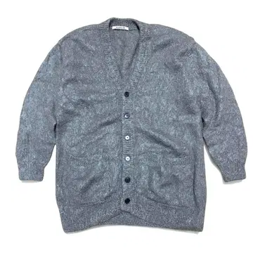 AURALEE 슈퍼 키드 모헤어 니트 롱 가디건