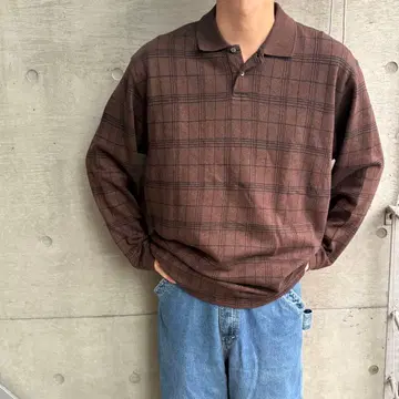 VANHEUSEN 긴팔 피케 셔츠