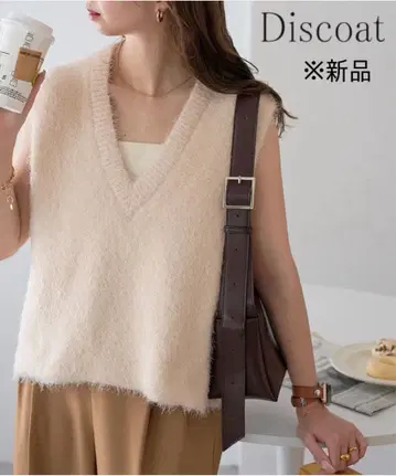 [ 새상품 ] 디스코트 Discoat 전후 2WAY 페더 얀 숏 베스트