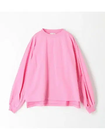 MACPHEE 코튼 저지 볼륨 슬리브 풀오버