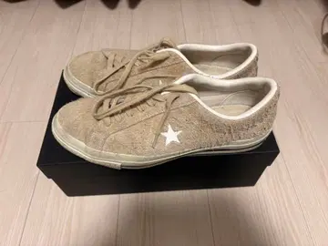 컨버스 원스타 베이지 스웨이드 스니커즈 메이드 인 재팬