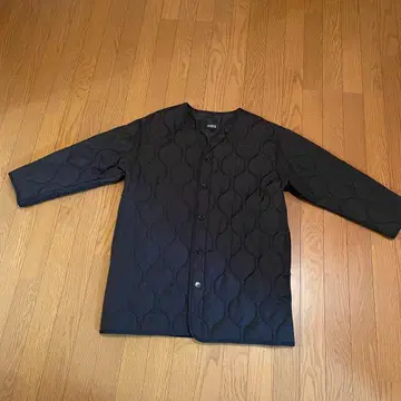 새상품급 HK WORKS LONDON 퀼팅 코트 LL 블랙