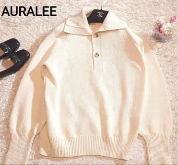 오라리 니트 폴로 하드 트위스트 메리노 니트 빅 폴로