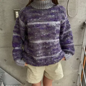 빈티지 터틀넥 니트