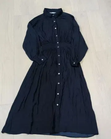 Edit by YECCA VECCA 셔링 원피스 네이비