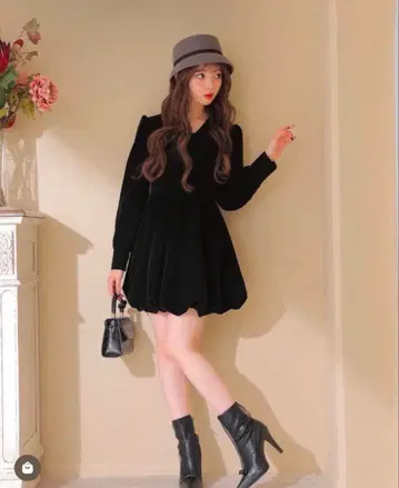 엠미에메 벨로아 벌룬 원피스 M me eme