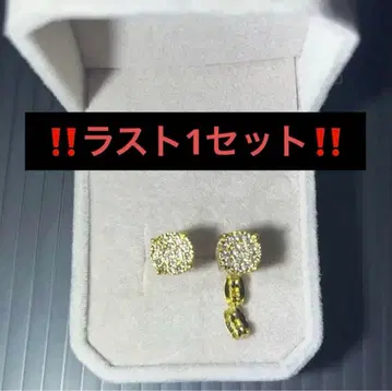 지르코니아 골드 귀걸이 반지 후프