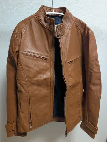 RattleTrap 브라운 가죽 자켓 M